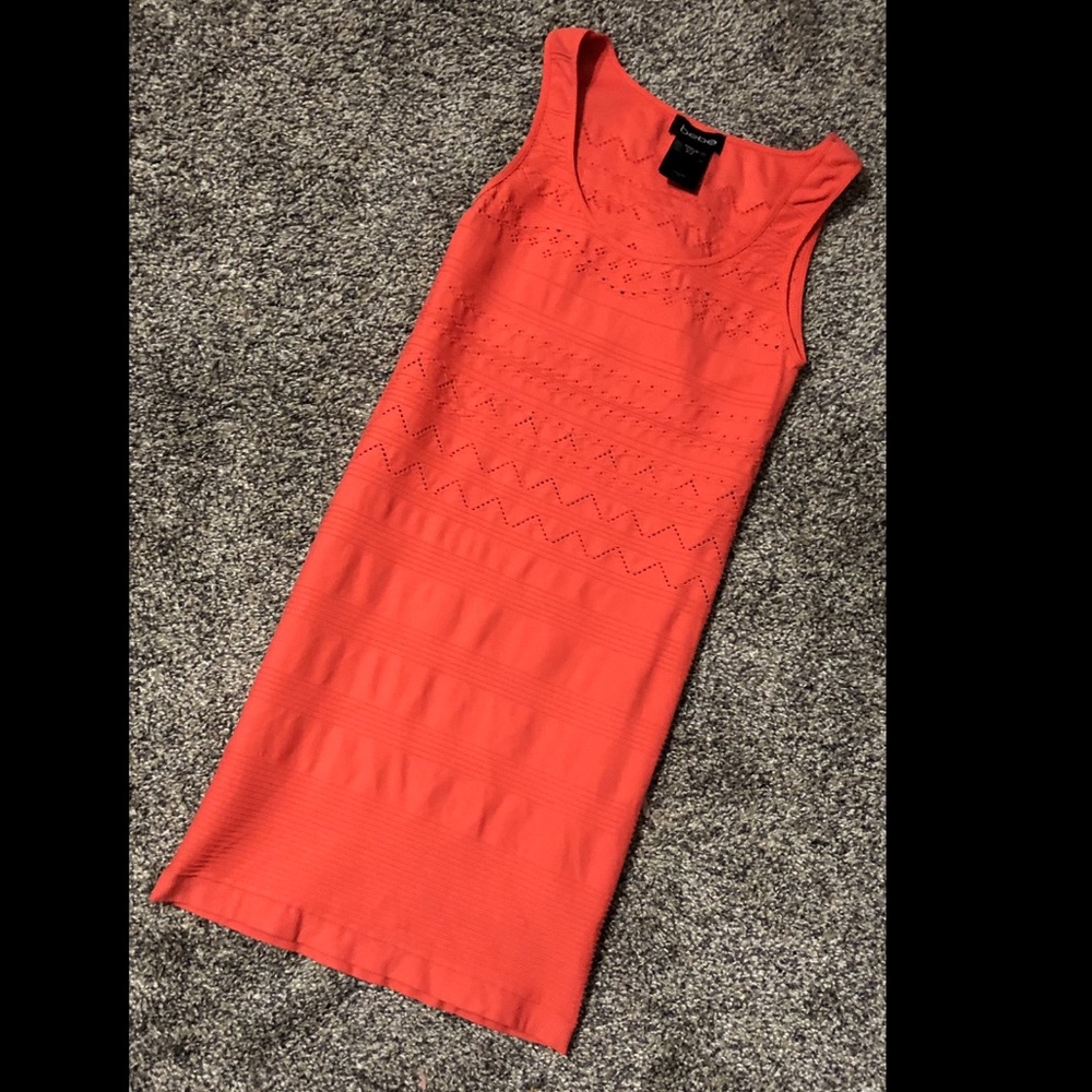 Bebe tank bodycon dress